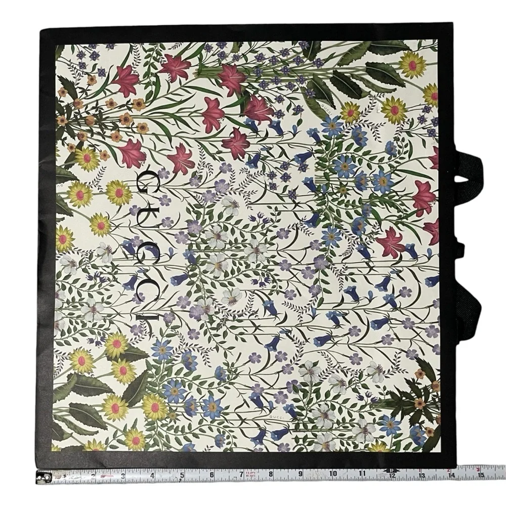 GUCCI Floral Paper Bag